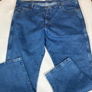 Wrangler Rugged Wear Relaxed Fit 1035001AI 42x30 Cotton Blue Jeans
